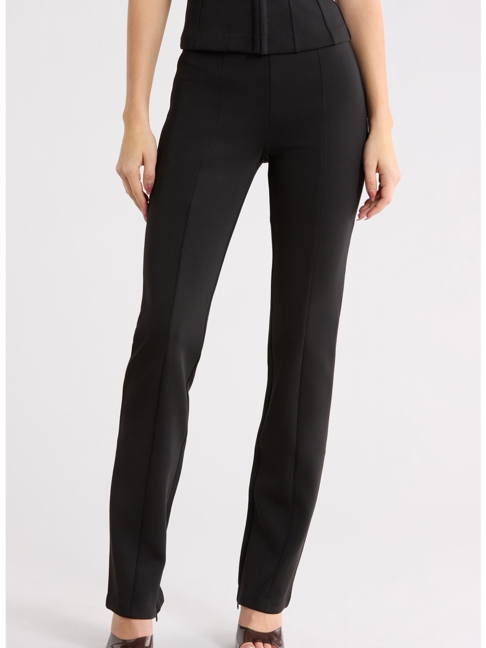 NWT Good American Boss Scuba Knit Pants Size Small